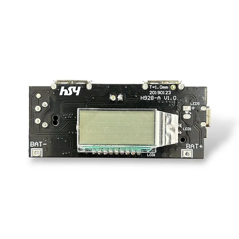 Dual Usb 5V Power Bank Module With Digital Display | Diy 18650 Mobile Power Boost Module | Lithium Battery Charging & Boost Converter Board 1