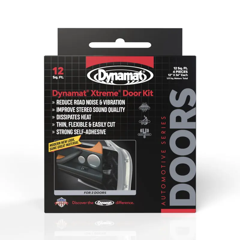Dynamat Xtreme Sound Deadening Car Insulation Door Kit 1