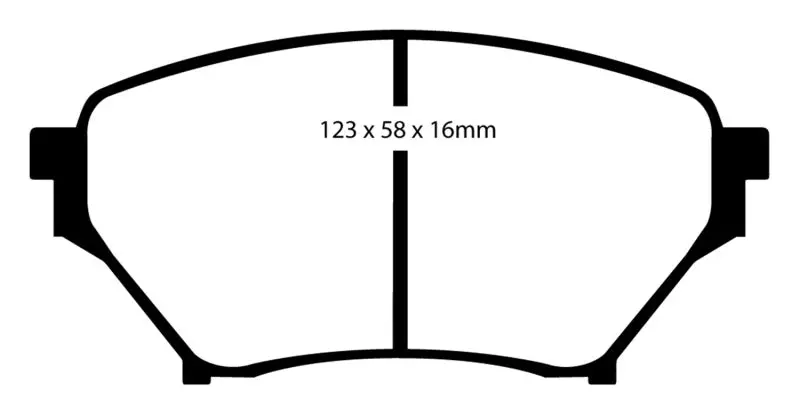 Ebc 01-03 Mazda Miata Mx5 1.8 (Sports Suspension) Yellowstuff Front Brake Pads 1
