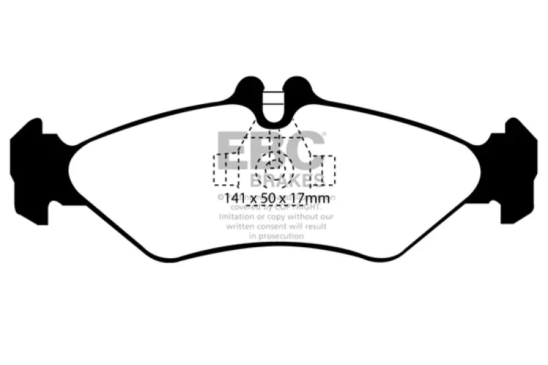 Ebc 02-03 Mercedes-Benz Commercial Sprinter Box Van (Ate Rears) Greenstuff Rear Brake Pads 1
