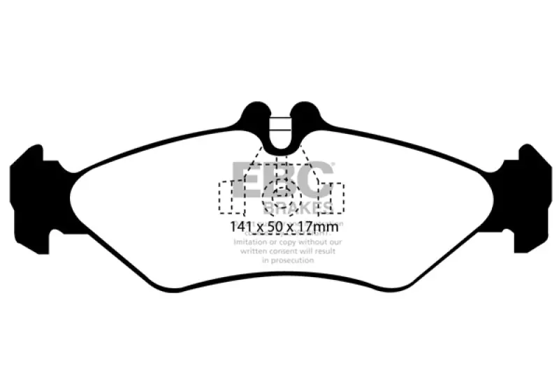 Ebc 02-03 Mercedes-Benz Commercial Sprinter Box Van (Ate Rears) Ultimax2 Rear Brake Pads 1