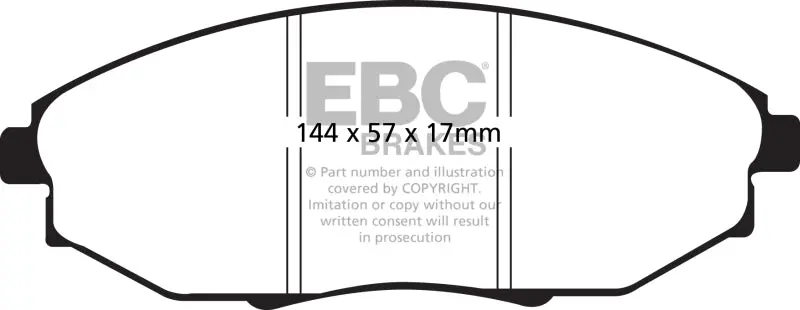 Ebc 04-06 Chevrolet Epica 2.5 Ultimax2 Front Brake Pads 1