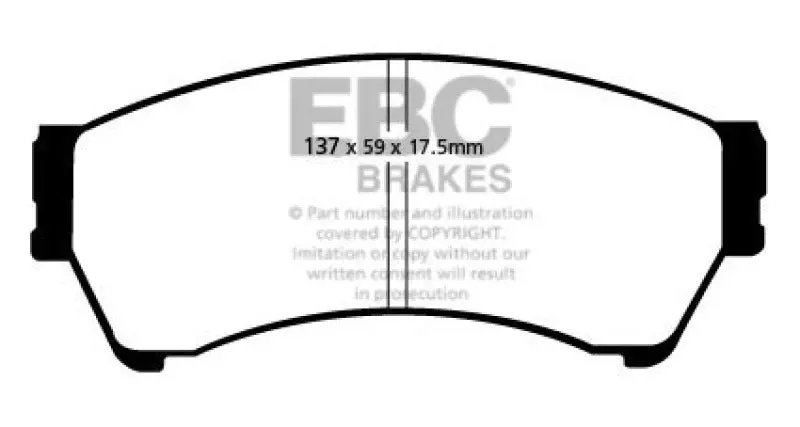 Ebc 06-07 Mazda 6 2.3 Redstuff Front Brake Pads 2