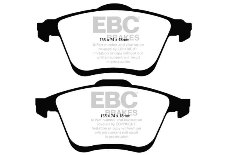Ebc 06-09 Mazda 6 2.3 Turbo (Mazdaspeed) Greenstuff Front Brake Pads 1
