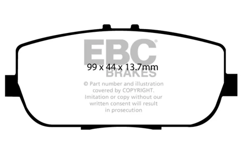 Ebc 06-15 Mazda Miata Mx5 2.0 Ultimax2 Rear Brake Pads 1
