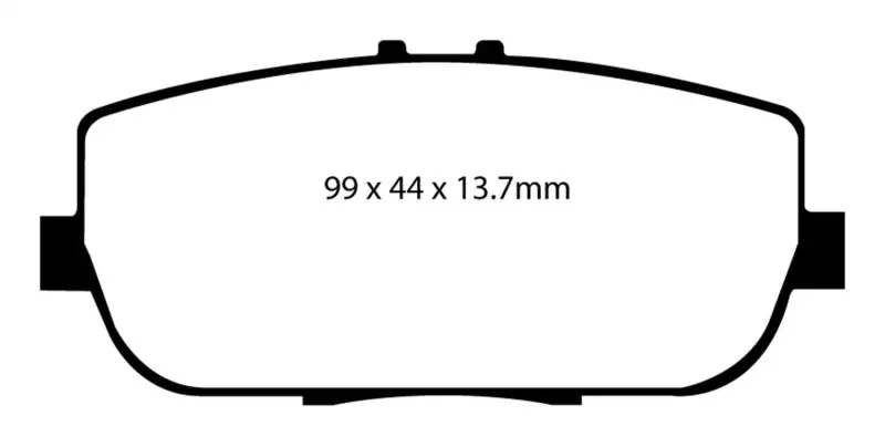 Ebc 06-15 Mazda Miata Mx5 2.0 Yellowstuff Rear Brake Pads 2