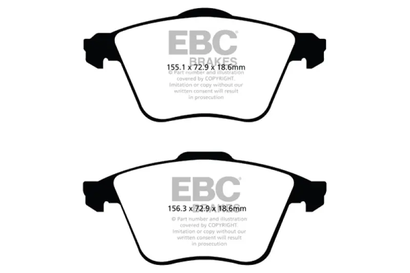 Ebc 07-13 Mazda 3 2.3 Turbo Yellowstuff Front Brake Pads 1