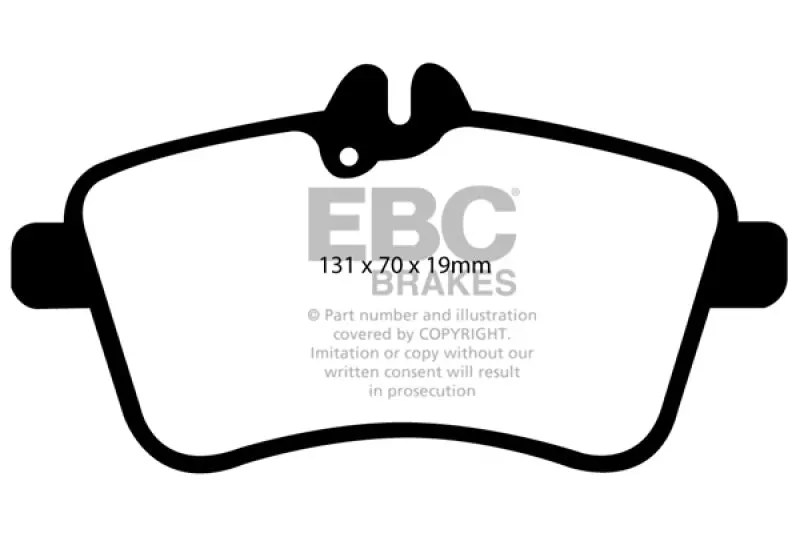 Ebc 08-09 Mercedes-Benz B200 2.0 Greenstuff Front Brake Pads 2