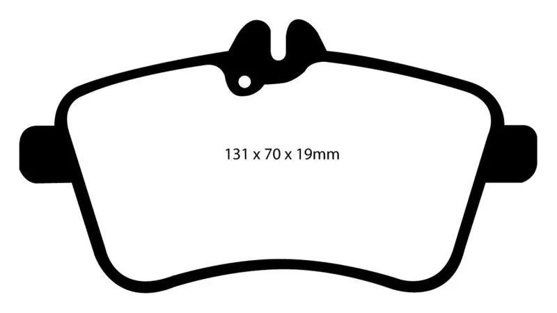 Ebc 08-09 Mercedes-Benz B200 2.0 Redstuff Front Brake Pads 2