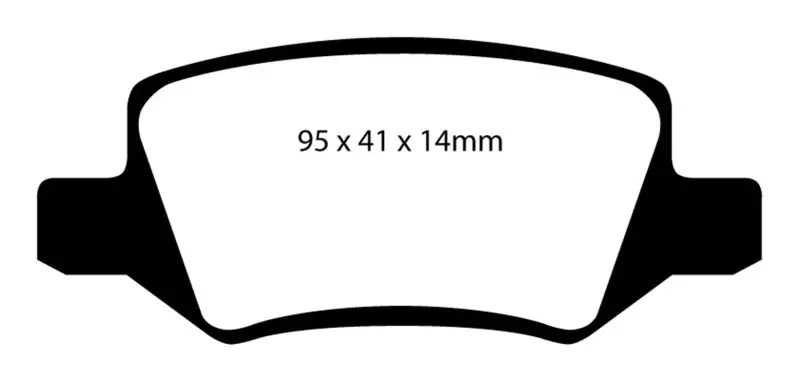 Ebc 08-09 Mercedes-Benz B200 2.0 Redstuff Rear Brake Pads 2