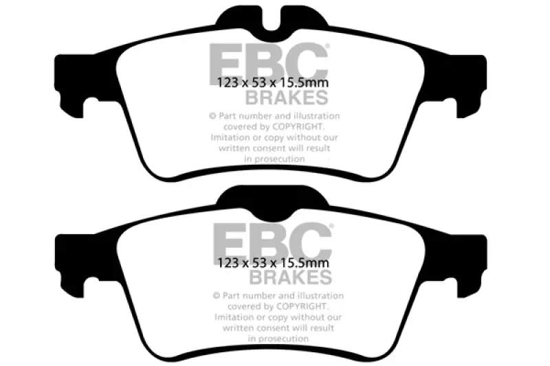 Ebc 08-10 Chevrolet Cobalt 2.0 Turbo (Ss) Greenstuff Rear Brake Pads 1