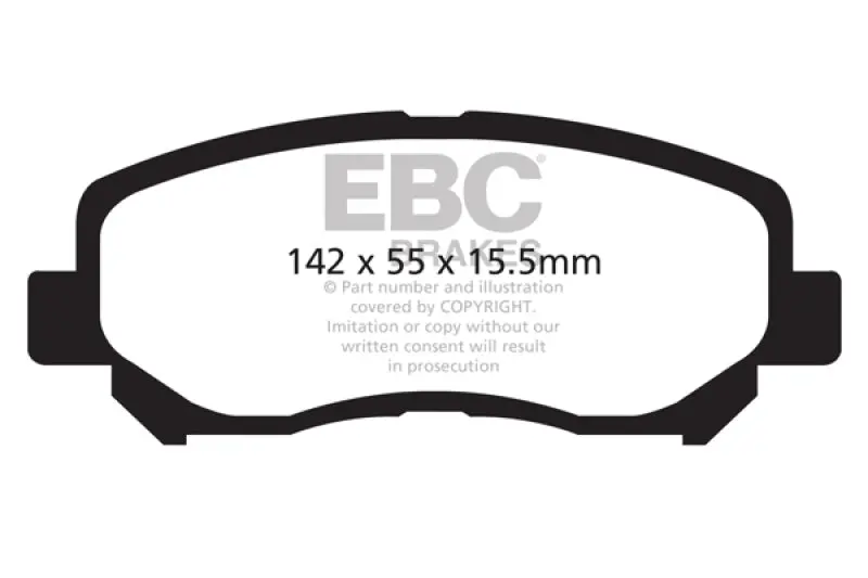 Ebc 12+ Mazda Cx-5 2 Redstuff Front Brake Pads 2