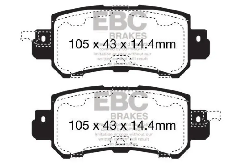 Ebc 12+ Mazda Cx-5 2 Ultimax2 Rear Brake Pads 2