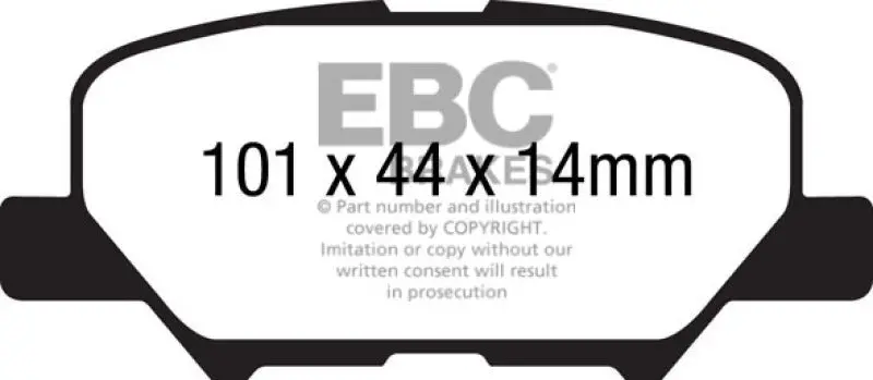 Ebc 14+ Mazda 3 2.0 (Mexico Build) Ultimax2 Rear Brake Pads 2