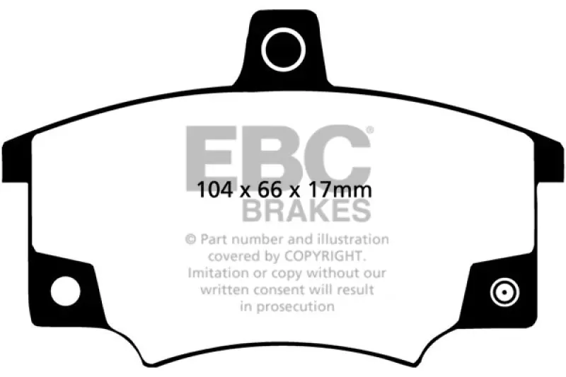 Ebc 83 Fiat 124 Spider 2 Greenstuff Front Brake Pads 2