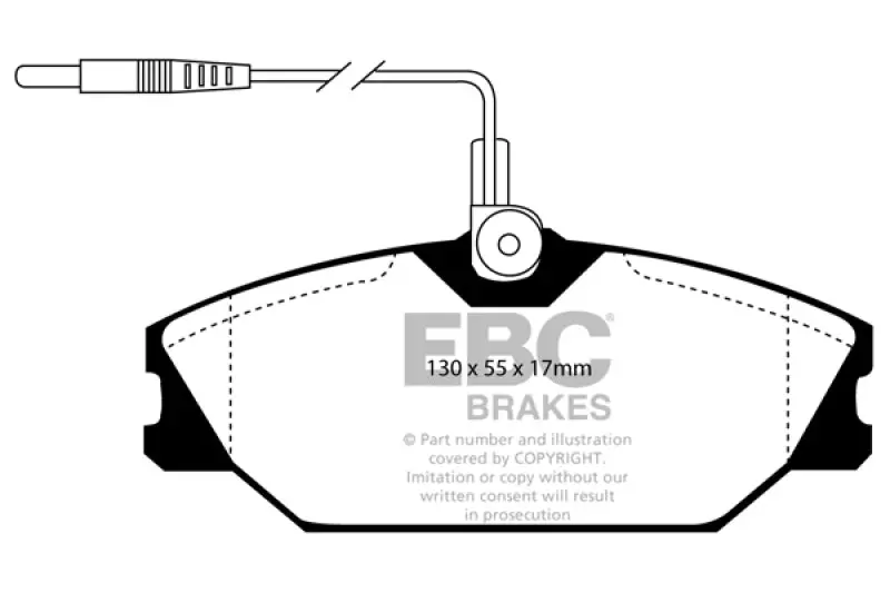 Ebc 84-92 Renault 25 2.5 Greenstuff Front Brake Pads 1