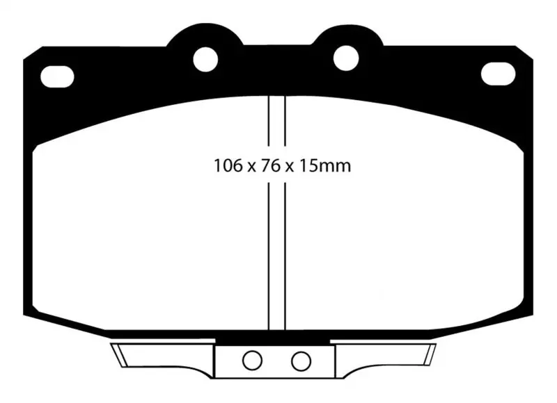 Ebc 86-89 Mazda Rx7 2.4 (1.3 Rotary)(Vented Rear Rotors) Redstuff Front Brake Pads 2