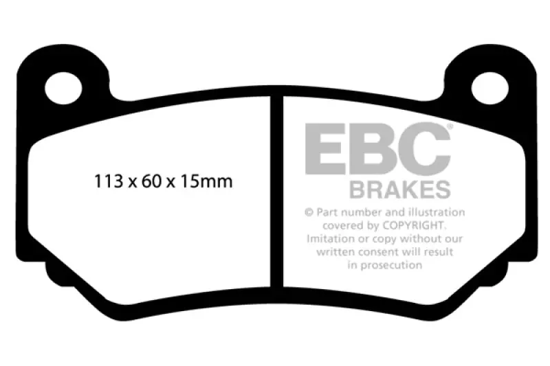 Ebc Ap Racing Cp7600 Caliper Orangestuff Brake Pads 1