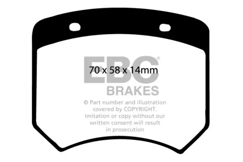 Ebc Lockheed Ld20 Caliper Orangestuff Brake Pads 1