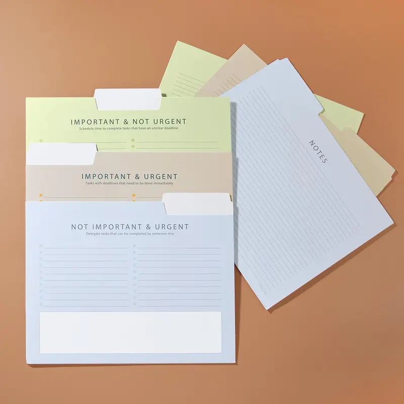 Eisenhower Priorities Matrix File Folders (Set Of 6) 1