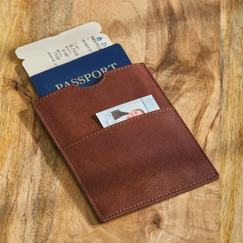 Emerson Leather Rfid Passport Sleeve 1