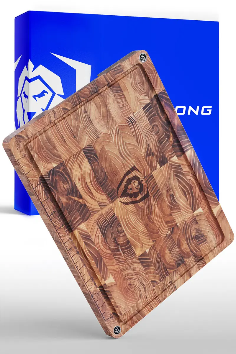 End-Grain Teak Cutting Board | Medium Size | Dalstrong © 1