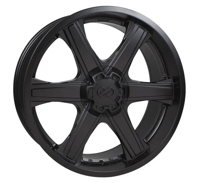 Enkei Bhawk 22X9.5 6X139.7 15Mm Offset 108Mm Bore Black Wheel 1
