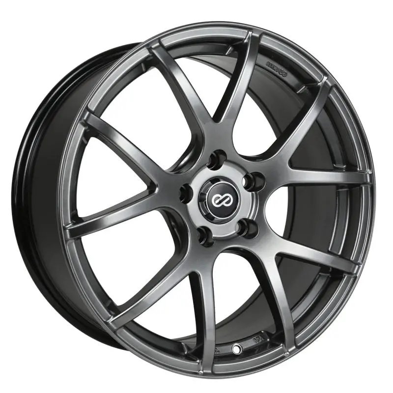 Enkei M52 18X8 42Mm Offset 5X120 Bolt Pattern 72.6Mm Bore Dia Hyper Black Wheel 1