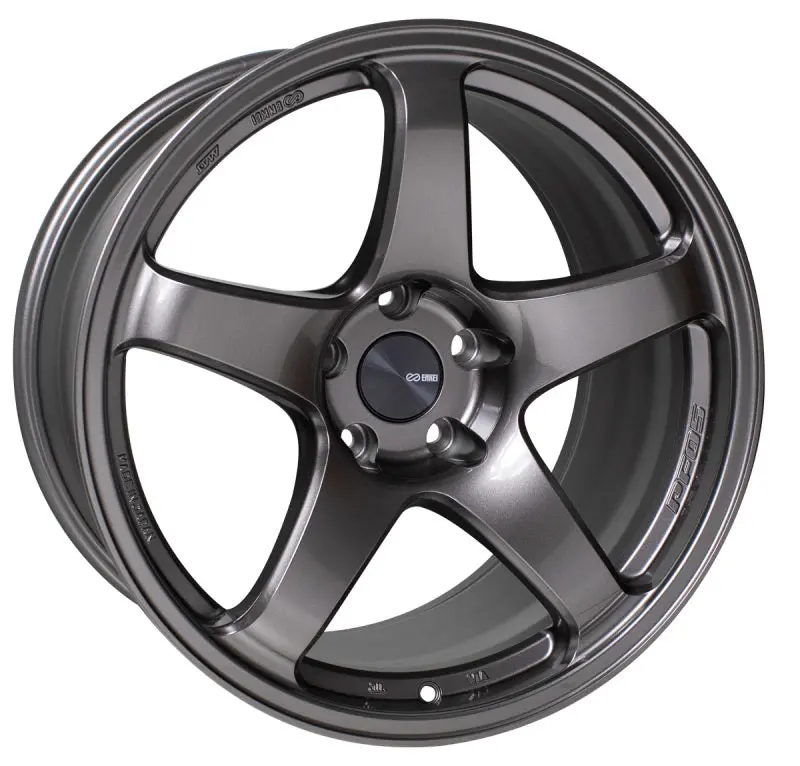 Enkei Pf05 18X9 5X100 40Mm Offset 75Mm Bore Dark Silver Wheel 1