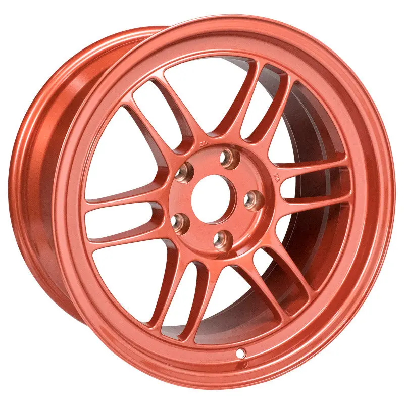 Enkei Rpf1 17X9 5X114.3 22Mm Offset 73Mm Bore Orange Wheel 1