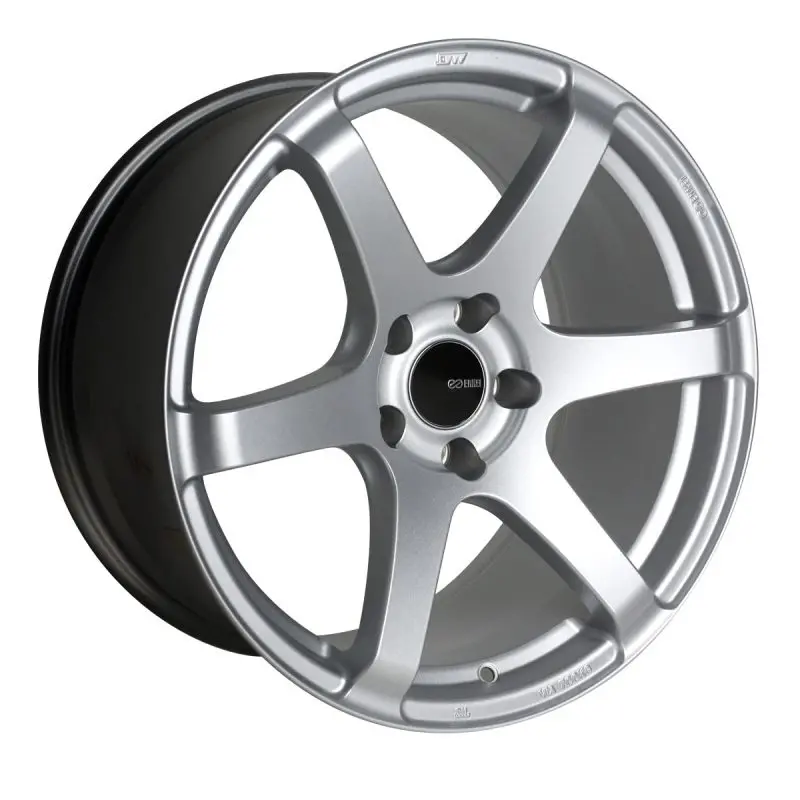 Enkei T6s 18X9.5 35Mm Offset 5X112 Bolt Pattern 72.6 Bore Matte Silver Wheel 1
