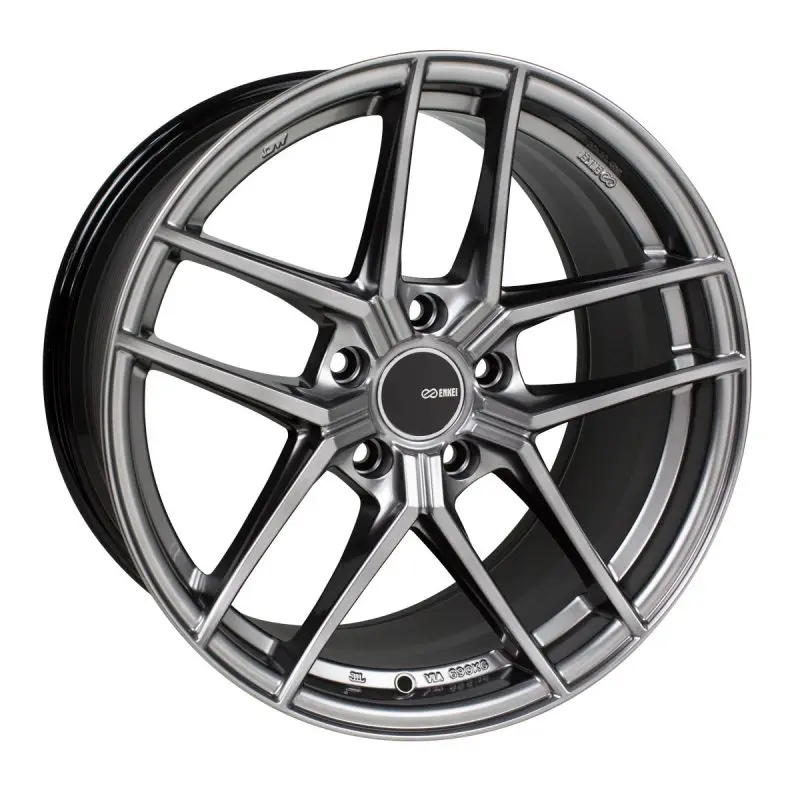 Enkei Ty5 18X8 5X114.3 50Mm Offset 72.6Mm Bore Hyper Silver Wheel 1