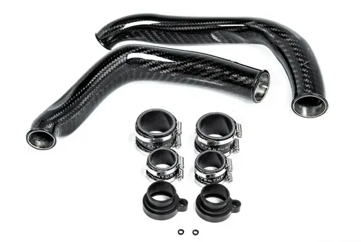 Eventuri Bmw F8x M2c M3 M4 S55 Black Carbon Charge Pipe Set 2