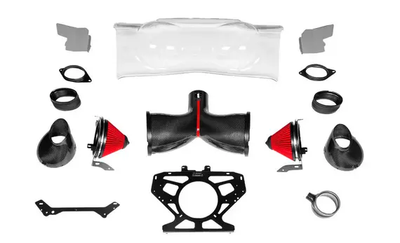 Eventuri Chevrolet C8 Corvette Coupe Black Carbon Intake System 1