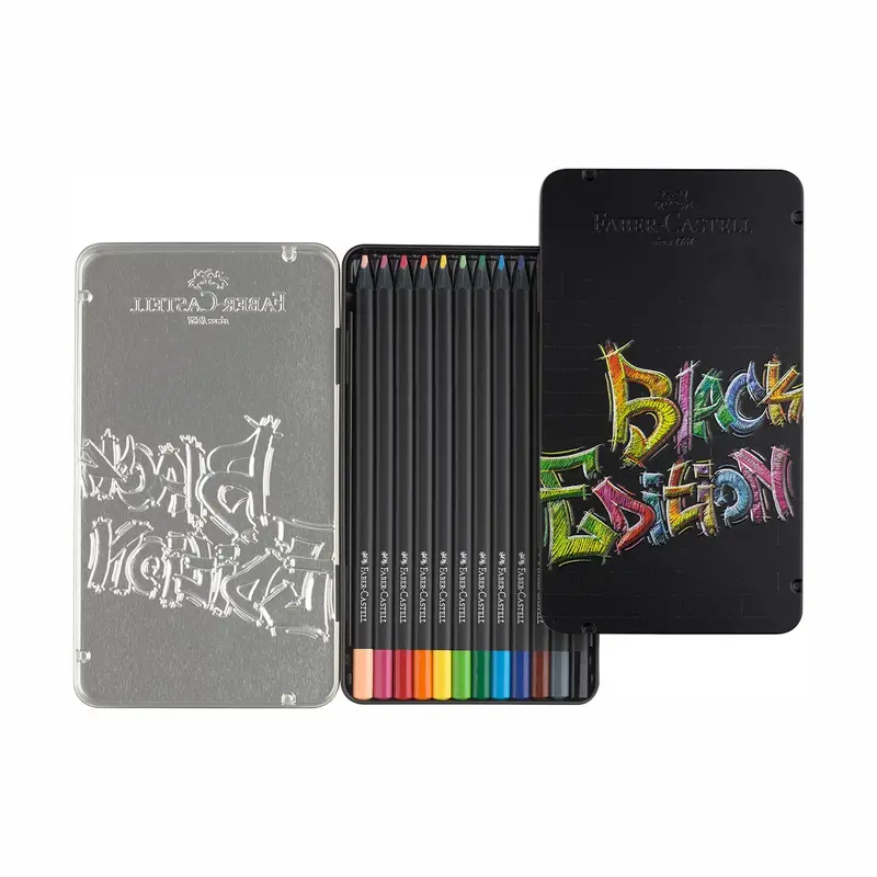 Faber-Castell Black Edition Colored Pencils (Set Of 12) 1