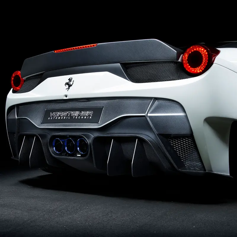 Ferrari 458 Italia Vx Aero Rear Bumper W/ Rear Diffuser (Incl. Exhaust Tips) 1