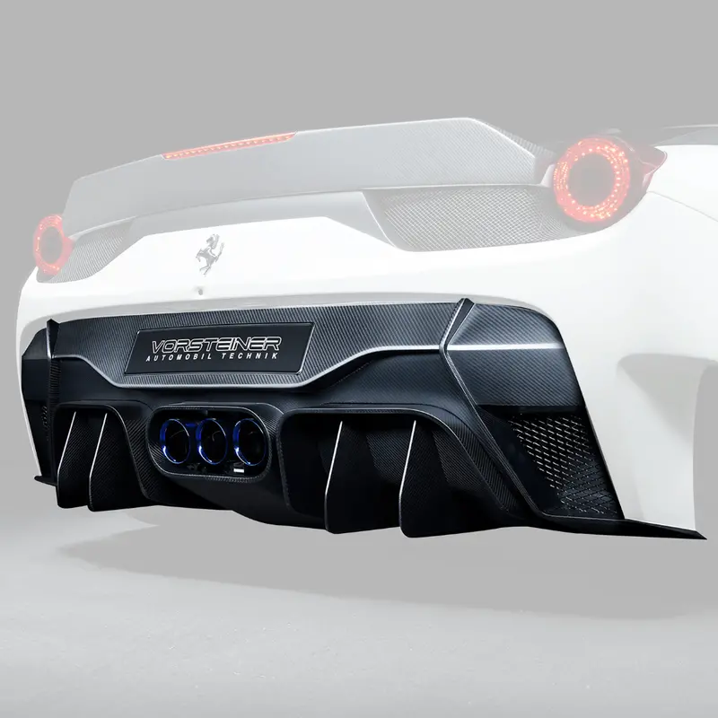 Ferrari 458 Italia Vx Aero Rear Bumper W/ Rear Diffuser (Incl. Exhaust Tips) 2