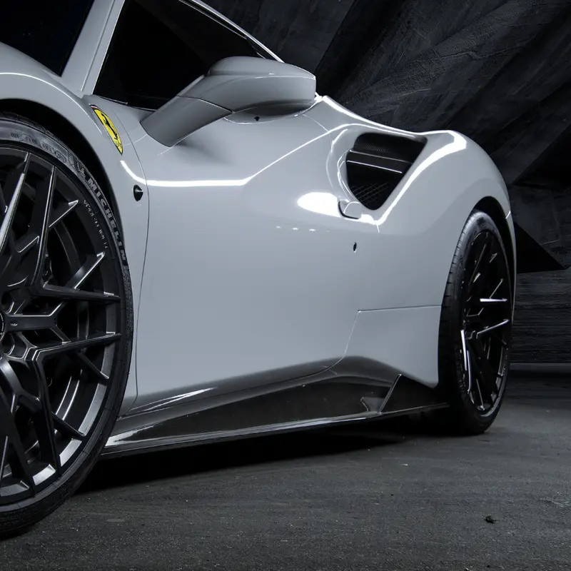 Ferrari 488 Diavolo Carbon Fiber Sideskirts By Vorsteiner 1