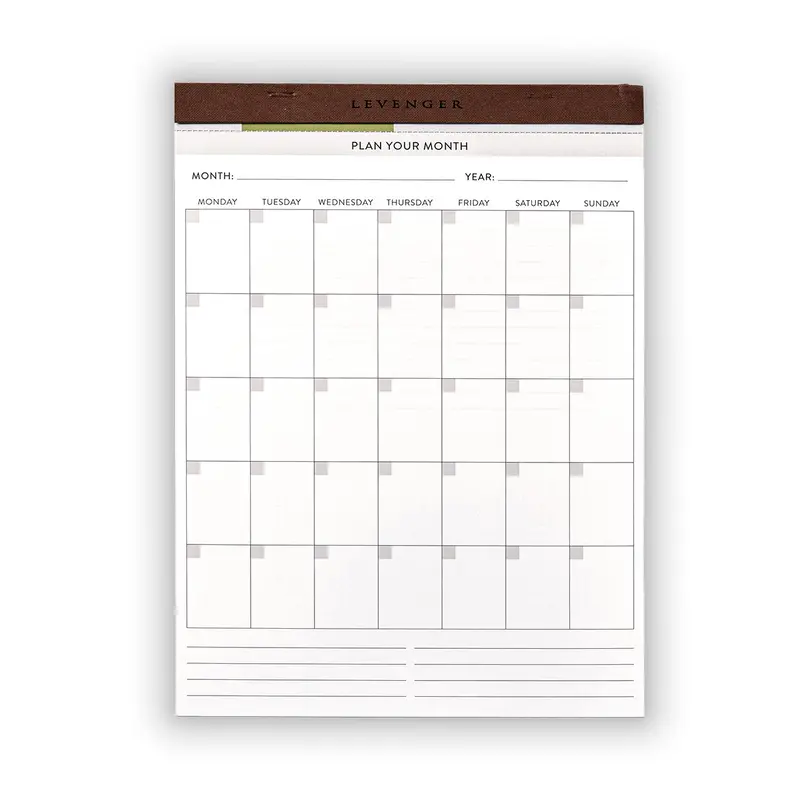 Freeleaf Big Picture Monthly Desk Pad (25 Sheets) 1