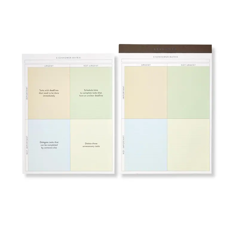 Freeleaf Eisenhower Priorities Matrix Pads (Set Of 2) 1