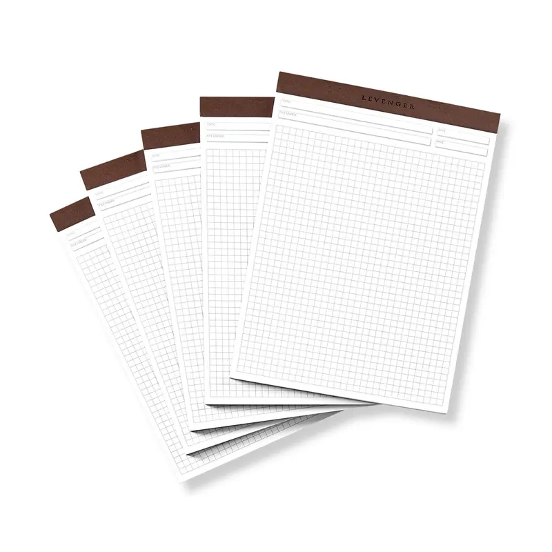 Freeleaf Full Page Grid Pads (Set Of 5) 1