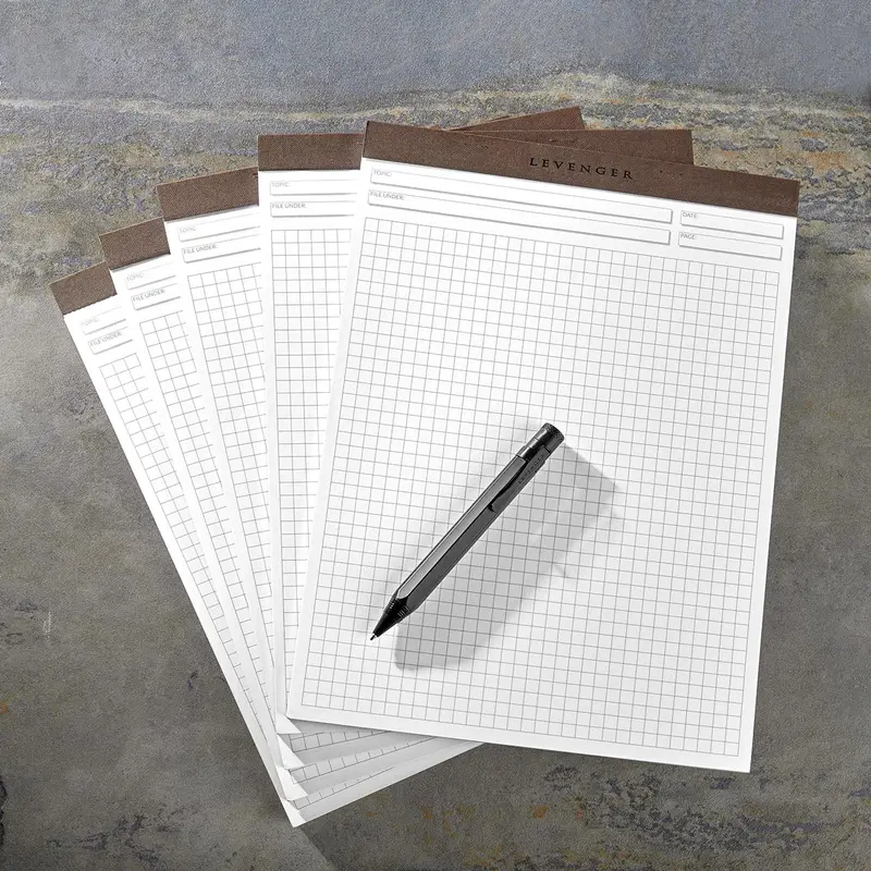 Freeleaf Full Page Grid Pads (Set Of 5) 2