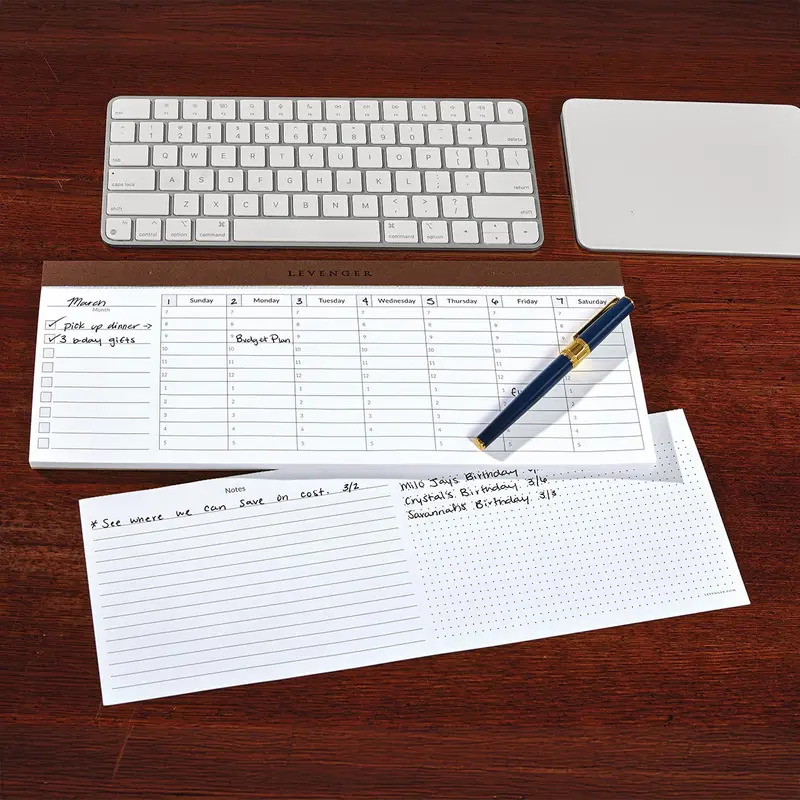 Freeleaf Weekly Keyboard Scheduler Pads (Set Of 2) 2