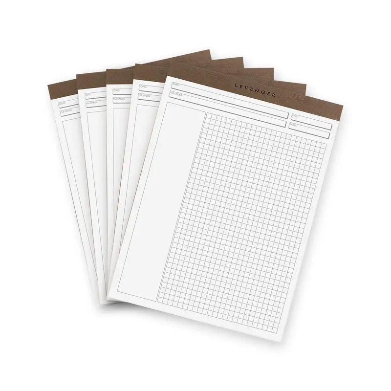 Freeleaf White Annotation Grid Pads (Set Of 5) 1