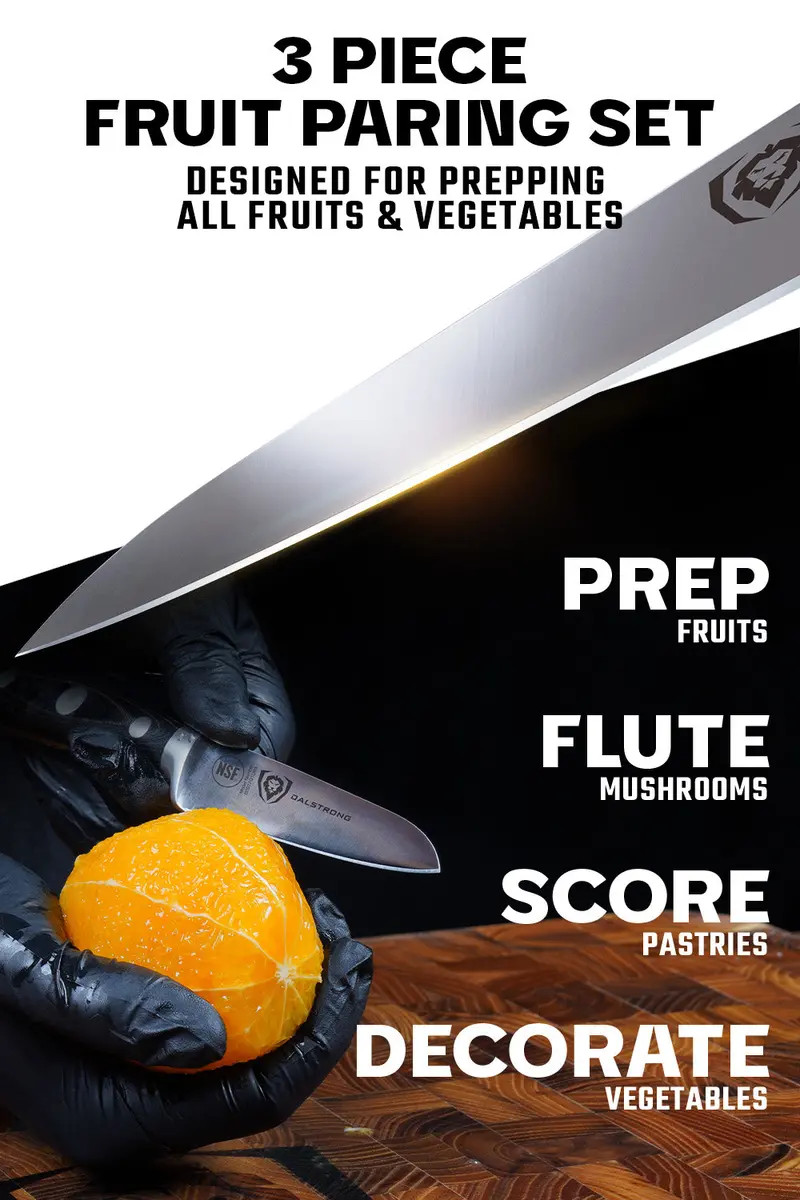 Fruit & Vegetable Paring Knife Set - 3 Piece | Gladiator Series Elite | Nsf Certified | Dalstrong © 2