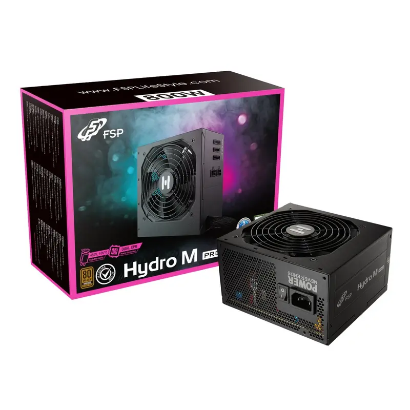 Fsp Hydro M Pro 800W 80Plus Bronze Gen5 Semi-Modular Power Supply 1