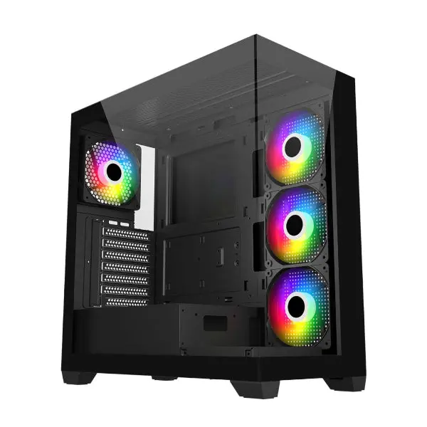 Fsp M340 Argb Atx Gaming Chassis - Black 1