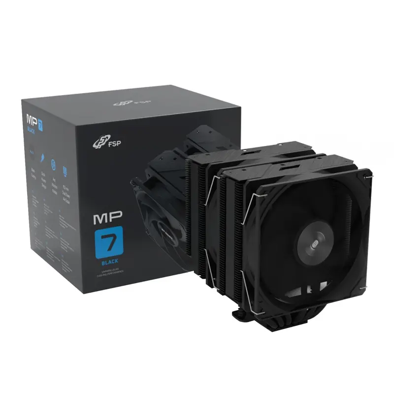 Fsp Mp7-B 120Mm Pwm Cpu Air Cooler - Black 1