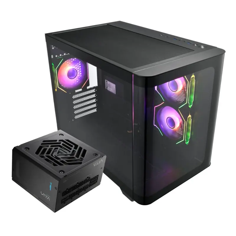 Fsp S380 M-Atx Argb Gaming Chassis And Vita Gm 750W Power Supply Bundle 1