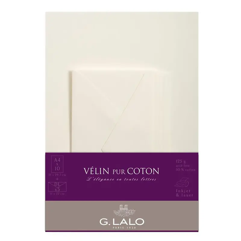 G. Lalo Velin Pur Coton Correspondence Set 1